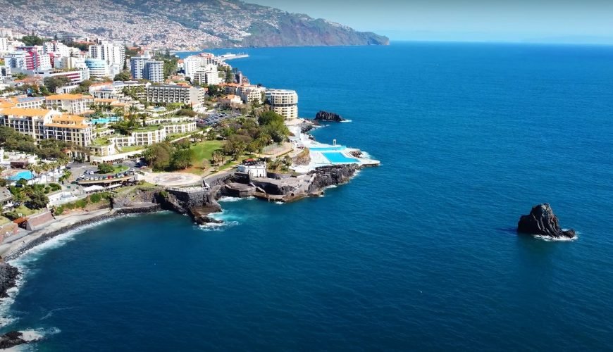 Fantastic images by drone from the Amazing Funchal beaches