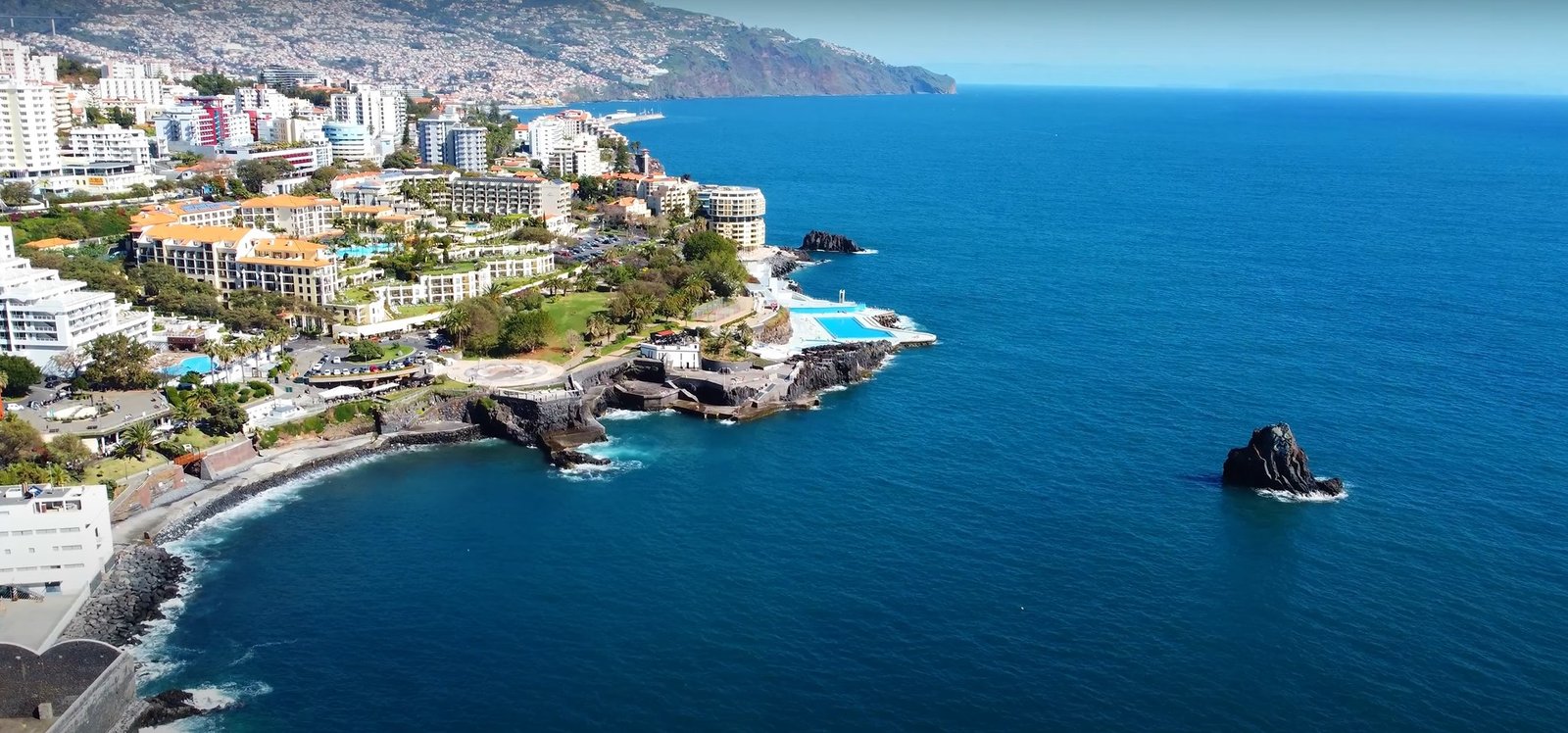 Fantastic images by drone from the Amazing Funchal beaches