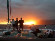 Unforgettable Sunset on a Catamaran