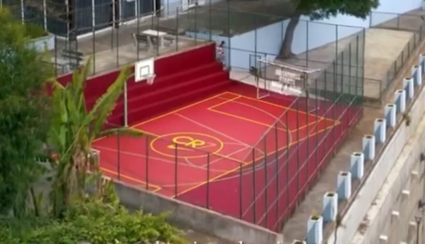 Nike made a Football field in Funchal in Honour of Cristiano Ronaldo